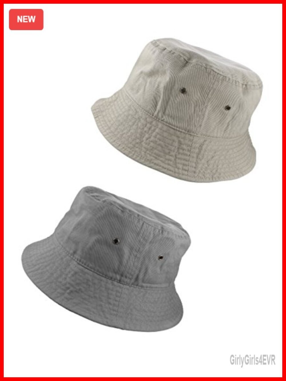 100% Cotton Bucket Hat Packable Travel Sun Protection Unisex